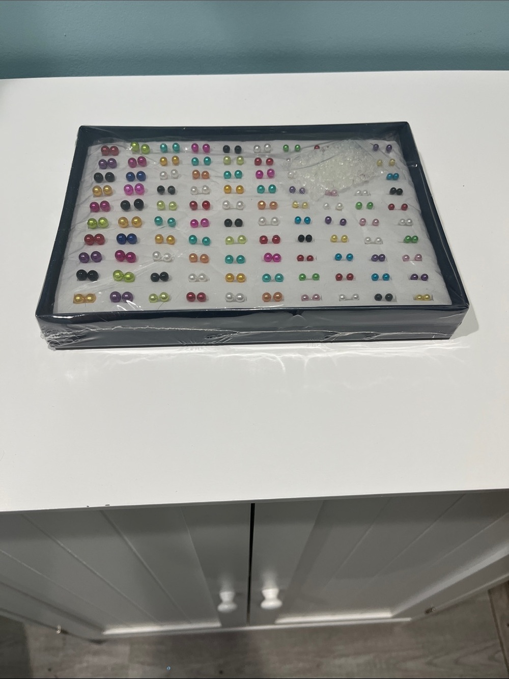Assorted Color Pearl Stud Earring Set